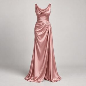 Satin Evening Maxi Dress — AI-generated product image