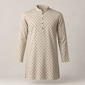 Printed Cotton Kurta — AI-generated product image